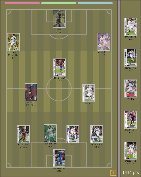 レアル バルサ連合軍 既婚者がお小遣いで蹴るfootista Wccf