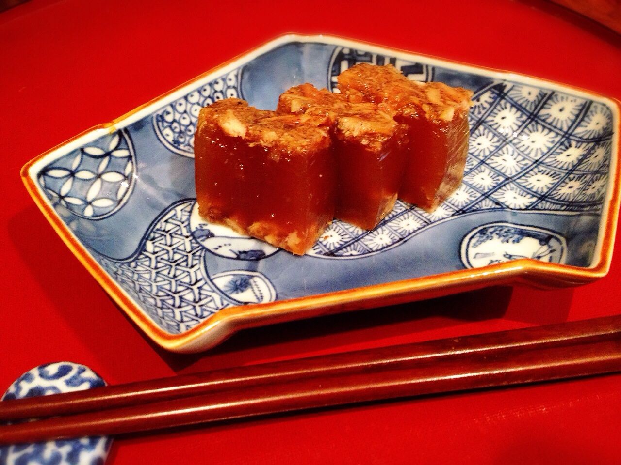 手羽先煮物の残り汁でぷるぷる煮こごり ぬくぬくぱくり