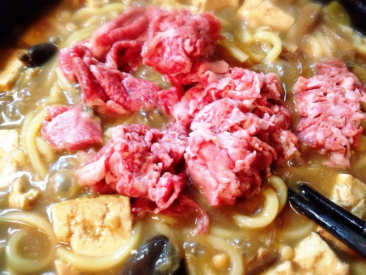 すき焼きうどん ぬくぬくぱくり すき焼きうどん ぬくぬくぱくり