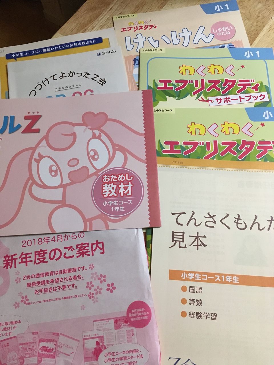 Z会から新1年生へのお試し教材が届きました : ニチニチシンシログ Z会から新1年生へのお試し教材が届きました : ニチニチシンシログ