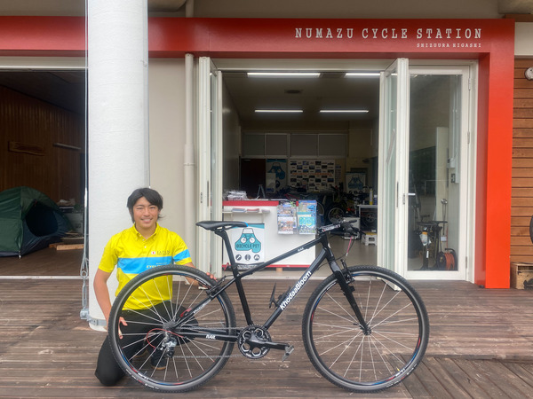 蠣崎さんと自転車