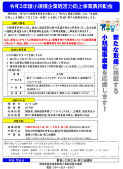 ⑤03-1+R3補助金の案内チラシ(県提供)