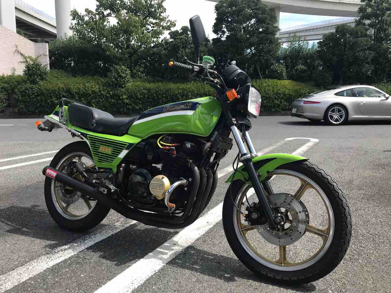 Z400GP Z400FX 森製作所 カワサキ z400 エンジン エンジンガード 