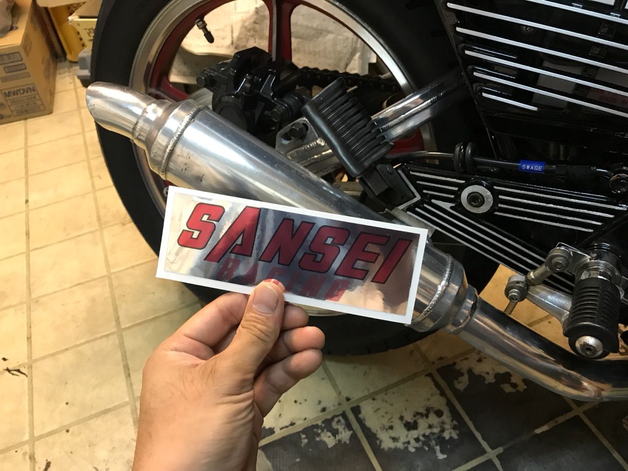 サンセイレーシング ステッカー : Z400GP専門店 エムゼクト つねちゃん