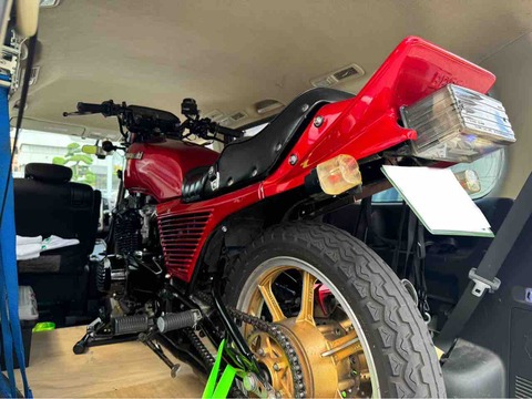 バイク積載専用車を用意出来たので次のご依頼へ : Z400GP専門店