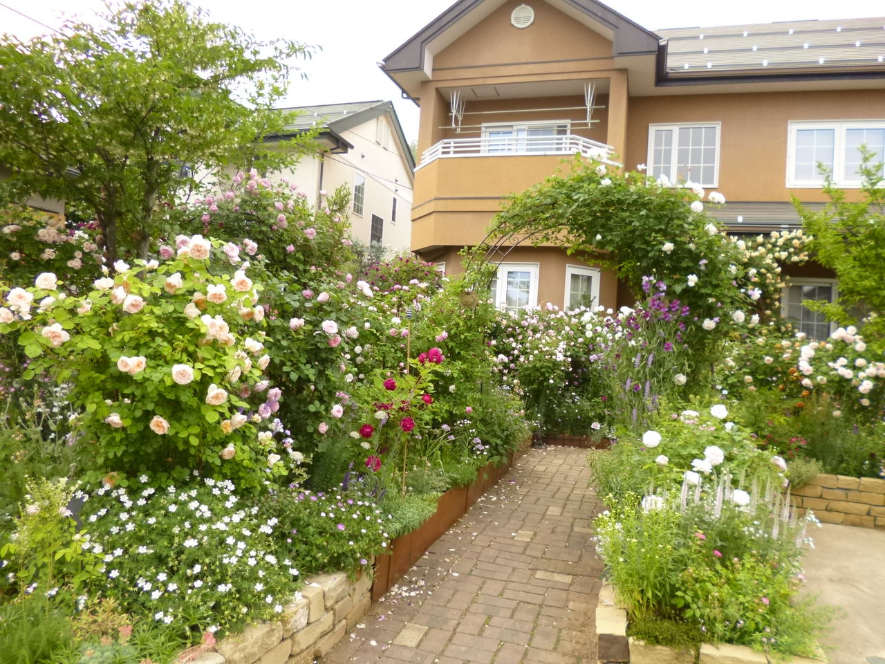 アンジェラさんのバラ庭拝見 ターシャの布しごと 花だより