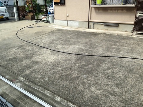 水洗い施工前