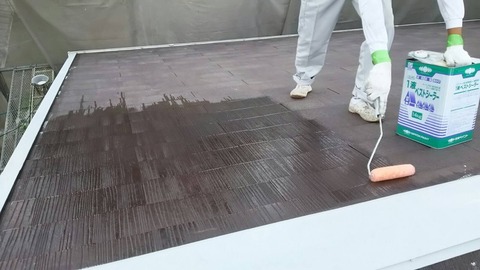 屋根 下塗り
