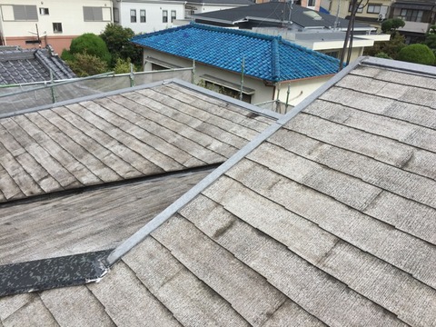 屋根高圧洗浄完了2