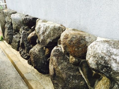 石 洗い施工後