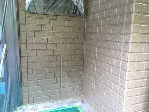 奈良県五條市外壁シリコン上塗り完成