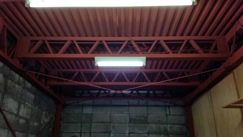 兵庫県三田市駐車場鉄骨部分錆止め処理