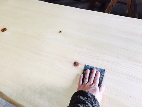 サンドペーパーかけ２