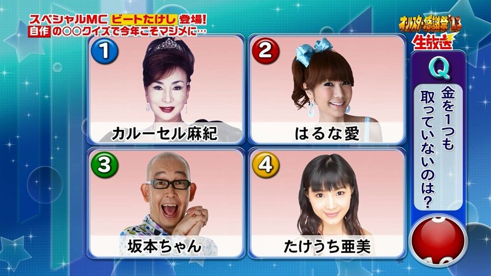 オールスター感謝祭のネタ1 ぬる い話 4 オールスター感謝祭のネタ1 ぬる い話 4