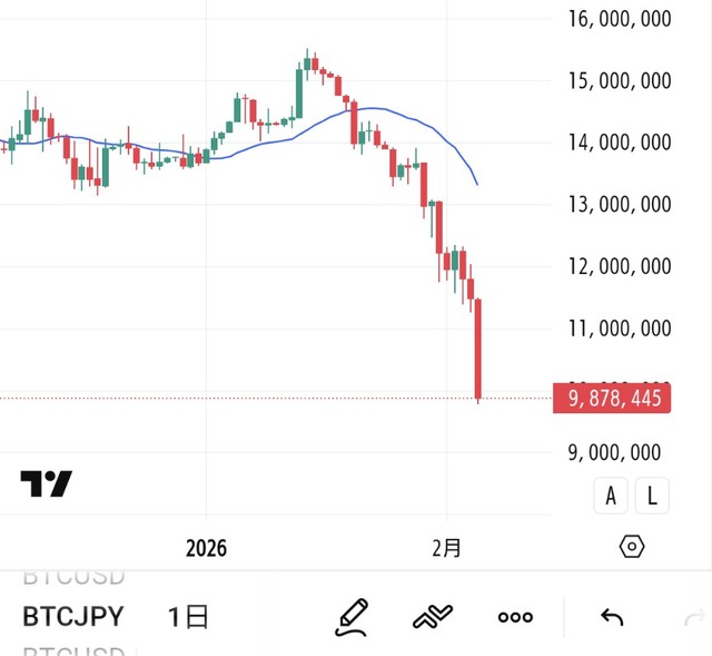 ビットコインさん、逝く