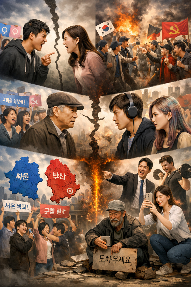 韓国人「韓国は対立がやばい、男と女・左派と右派・老人と若者・地域煽り・弱者煽り、マジで地獄」