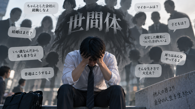 「世間体」とかいう謎の概念、これさえなければ人生もっと楽になるよな
