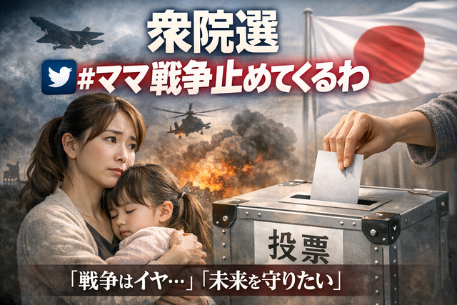 【衆院選】「#ママ戦争止めてくるわ」がＸトレンドに　戦争危機感じる親らの間で投票前共感拡大