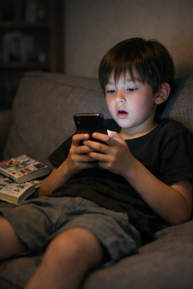 最近の子供は漫画すら読まずバカみたいに半口あけてYotubeやTiktokのショート動画ばかり見てると判明