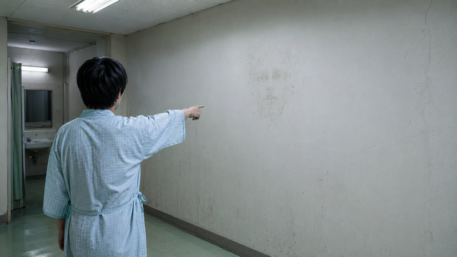 壁の顔