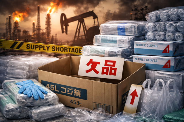 【悲報】ポリ袋すら消える時代へ…中東情勢悪化でナフサ高騰→手袋・ゴミ袋が出荷制限＆値上げラッシュ