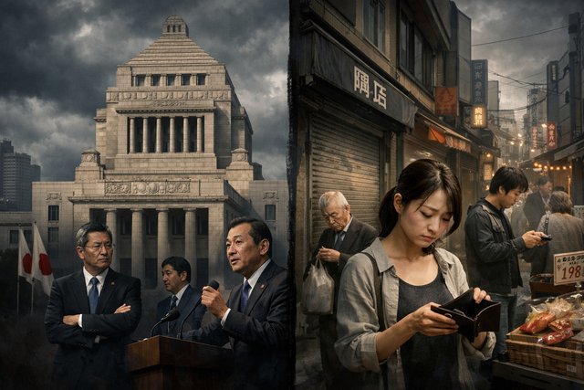 【議論】日本が貧しくなった理由って政治家の責任？それとも国民側の問題？