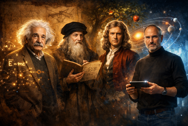 アインシュタイン、ダ・ヴィンチ、ニュートン、ジョブズ…史上最強の天才って誰？