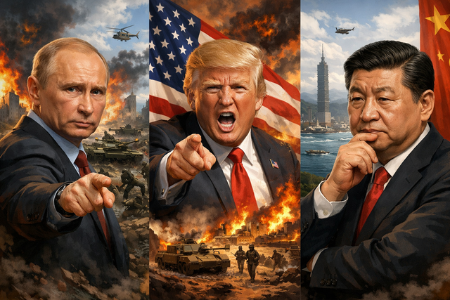 プーチン「ウクライナ侵略！」トランプ「ベネズエラ侵略！」習近平「台湾侵略したいけど我慢！」←これ