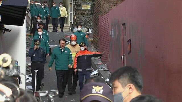 韓国ハロウィン、死者151人に  梨泰院