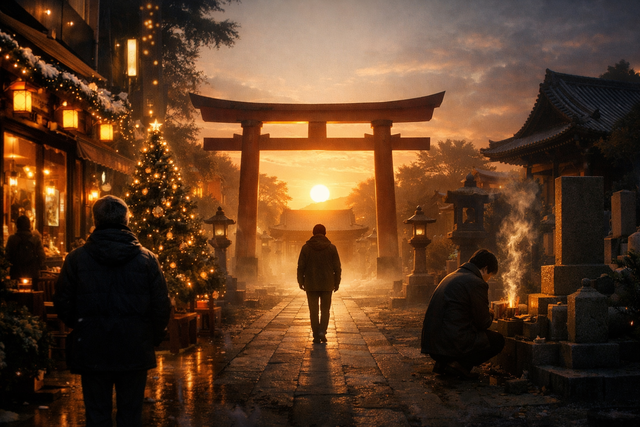 クリスマスにはクリスチャンに、元日は神道に、死んだら仏教に鞍替えする日本人とは一体何者なのか