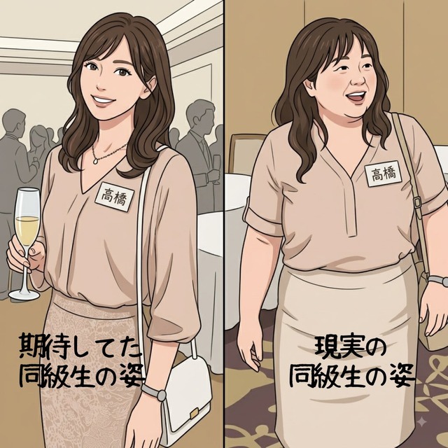 識者「40代の同窓会の現実。昔好きだった女はみんなオバサン化して実際は不倫などは起こらない」