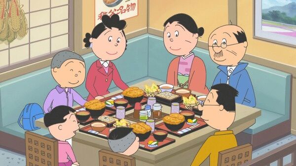 【画像】 ネットで有名なサザエ一家の家族旅行の食事シーン、何かがおかしいｗｗｗｗｗ←お前ら気づいた？