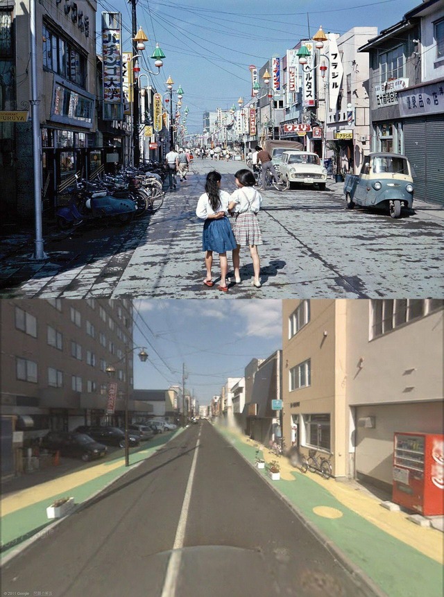 昭和のゴチャゴチャした汚い町並みが消えて、今はどこいってもキレイだよな、どっちが好き？