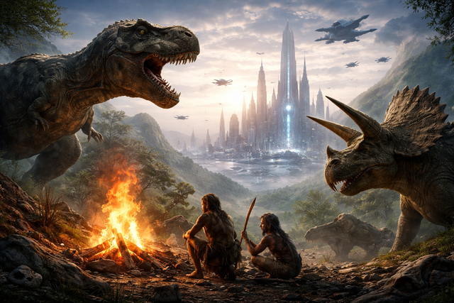 【進化の謎】人類は数万年で文明、恐竜は1億年以上繁栄して文明ゼロ ←なぜなのか？