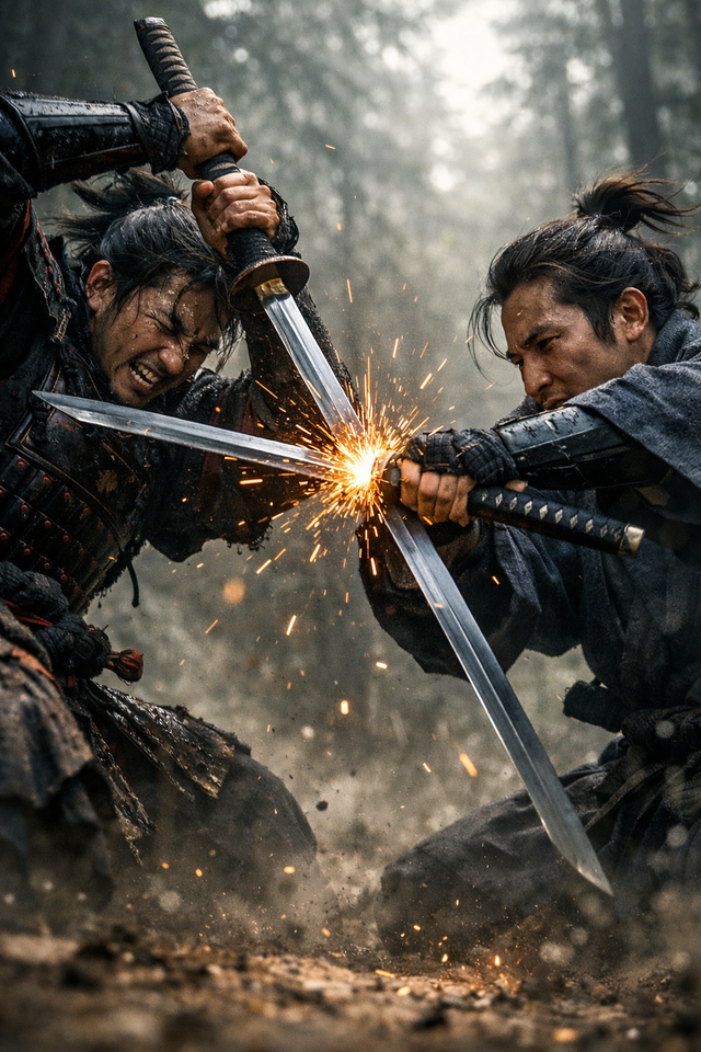 馬鹿「刀身で受けたら刃こぼれするぞ！」侍「あのさぁ…命のやり取りの最中でそれ気にするの？」