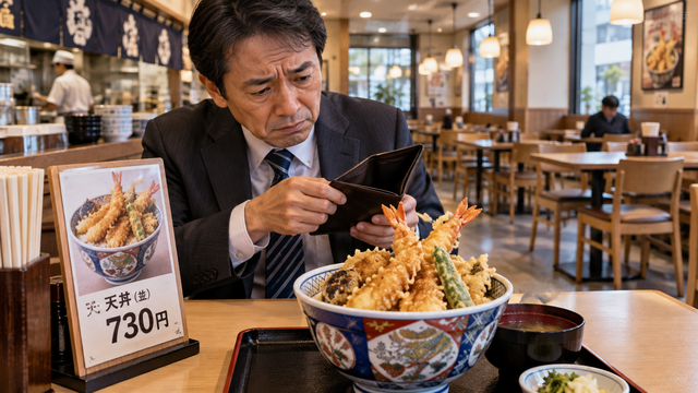天丼値上げ