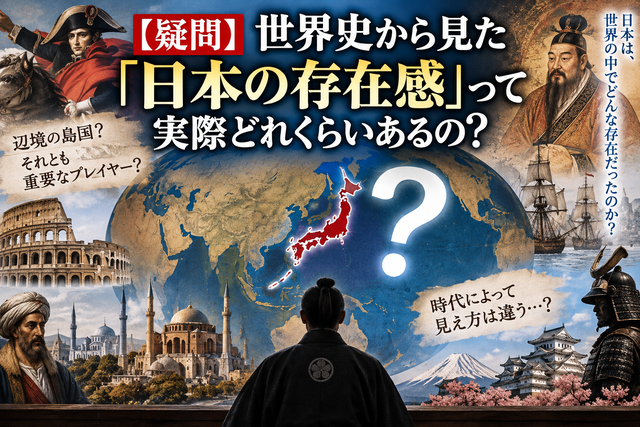 【疑問】世界史から見た「日本の存在感」って実際どれくらいあるの？