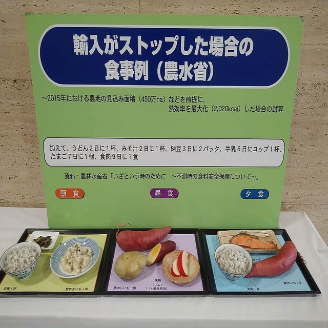 農水省「輸入が止まったらこういう食事になります」