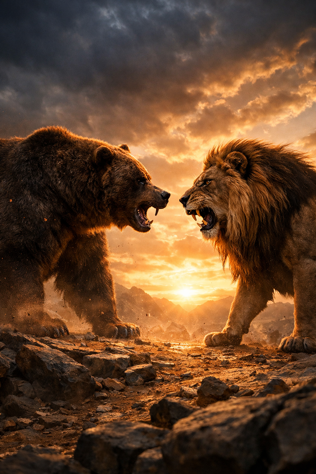 【激論】熊とライオン、勝つのはどっちだと思う？