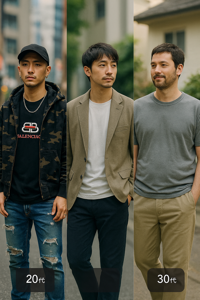 20代前半「Tシャツ1万！ジーパン2万！アウター5万！全部ブランド！」→20代後半「別にノーブランドで良くね？」→30代「安物でええわ…ボロじゃなきゃOK」　この変化、わかる奴いる？