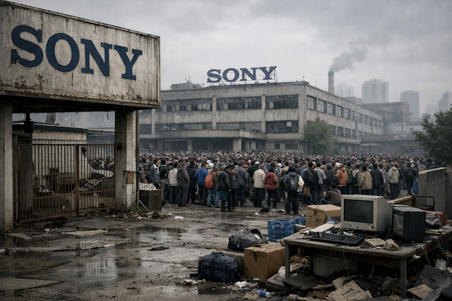 【悲報】SONYが中国の工場を閉鎖。3万人が失業、最大で30万人の失業者が出る模様
