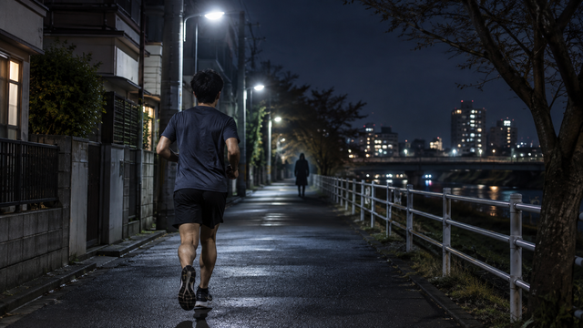 【恐怖】深夜にジョギングしてると結構怖い目に遭うよな…夜道で体験したゾッとする話