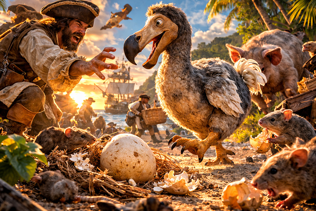 ドードーとかいう「人間怖くないやん！」って寄ってきて捕まり、卵まで食われて絶滅した鳥ｗｗｗｗｗ