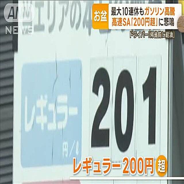 ガソリン価格の高騰により暫定税率や違法な二重課税の廃止がトレンドに入る