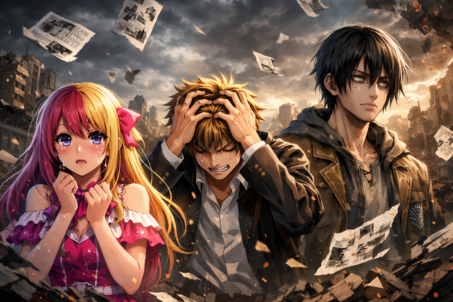 三大最終回が酷い漫画「推しの子」「ニセコイ」あと一つは？