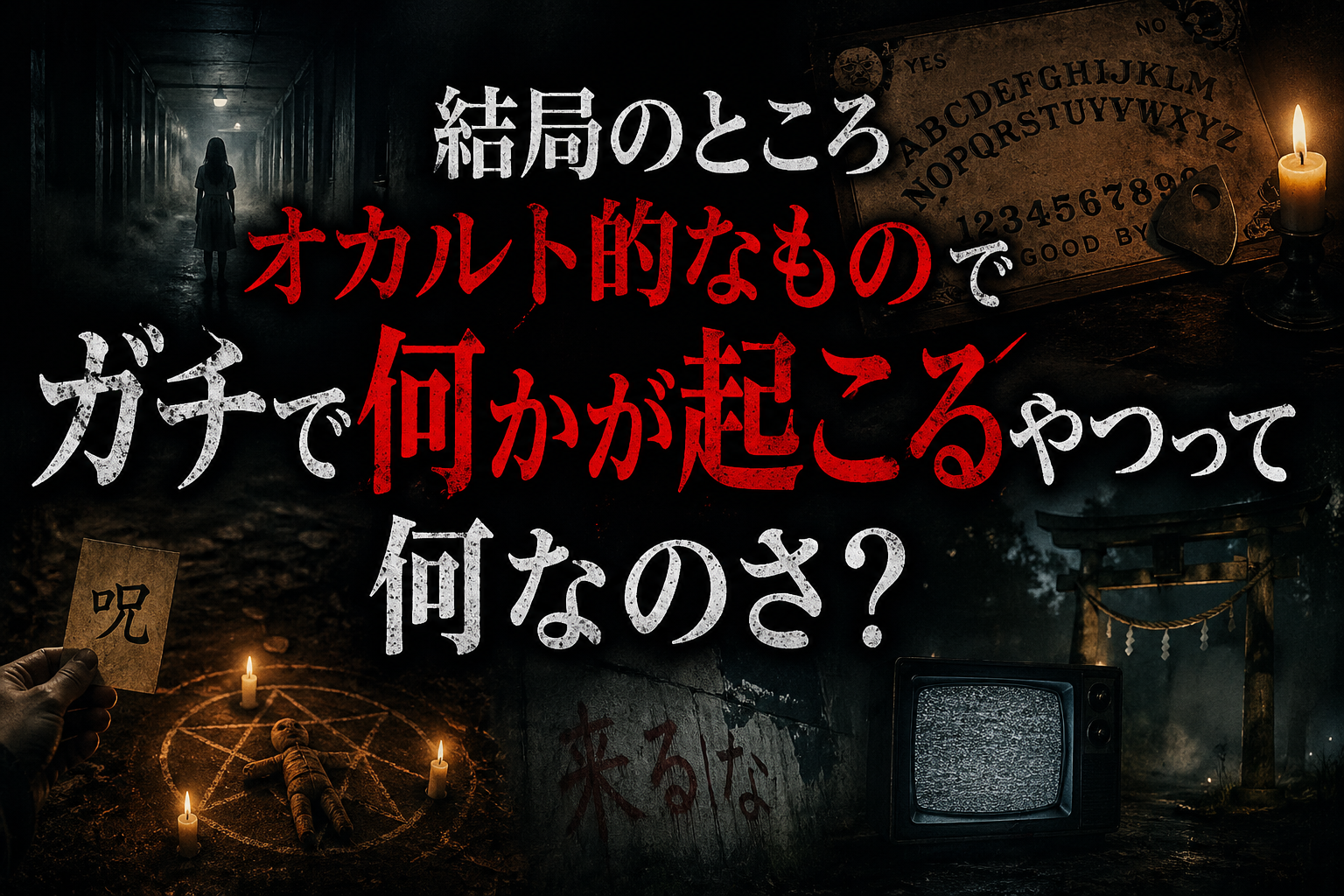 【禁忌】ガチで触れたらアウトなオカルト、存在するのか白黒つけようぜ