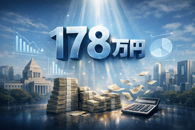 【朗報】基礎控除178万になった時の減税額一覧、出る