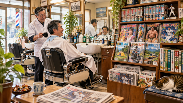 床屋の本