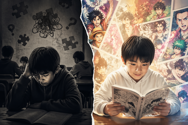 【ガチ闇】マンガすら読めない子ども急増…「読める奴しか楽しめない」読解力格差がヤバすぎる件