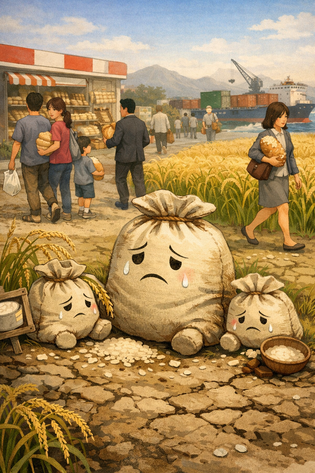 日本米、消費者に見捨てられはじめる